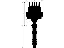 Cadillac V8 Distributor W/Vacuum Advance Fits 368, 425, 472 And 500 Cadillac V8. Must Be Used With An MSD 6, 7 Or 8-Series Ignition. Includes Vacuum Advance MSD Ignition