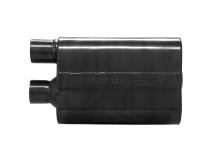 80 Series Chambered Muffler 80 Series Crossflow Stainless Steel -2.50 In Out Same Side Out-Moderate/Aggressive Sound Flowmaster