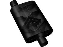 40 Series Delta Flow Chambered Muffler 40 Delta Flow Stainless Steel 3.00 Offset In 3.00 Center Out Aggressive Sound Flowmaster