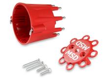MSD Distributor Cap V8 Hei Terminals Red Spark Plug Wire Retainer Chevy Ford Chrysler MSD Distributors And Original GM Points Distributors MSD Ignition