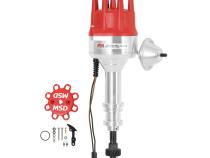 Ford 351W Street Pro-Billet Small Diameter Distributor For 351W, Includes Iron Gear And Vacuum Advance. Must Be Used With An MSD 6, 7 Or 8-Series Ignition MSD Ignition