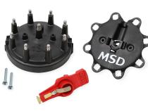 Black Distributor Cap/Rotor Kit, MSD/Ford V8 Tfi Black Distributor Cap / Cap And Rotor Kit MSD Ignition