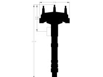 Tall Block Chevy V8 Crank Trigger Distributor Distributor Designed For Race Applications Using MSD Crank Trigger Systems MSD Ignition