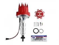 MSD Distributor Ford Fe, Steel Gear MSD'S Pro-Billet Distributor W/Red Cap And Steel Gear, Requires The Use Of MSD 6, 7, 8 Series Ignition MSD Ignition
