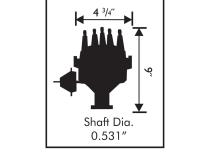 Ford Fe Ready-To-Run Distributor Fits 332, 352, 360, 390, 406, 410, 427, 428 Fe Engines. Ready-To-Run Distributors Include A Built-In Ignition Module. No MSD Ignition Control Required. Includes An Iron Gear And A Rev Limiter MSD Ignition