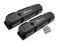 Valve Cover Fabricated Aluminum Chrysler Bb Short Bolt Black 1965-1978 Chrysler Big Block 383-440 Cubic Inch Short Bolt (Not Angled) Sniper EFI