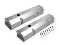 Valve Cover Fabricated Aluminum Sbc Perim Bolt Flat Anodized 1958-1986 Chevrolet Small Block 283-400 Cubic Inch Sniper EFI
