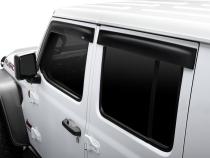 Ventvisor Deflector for 2018-2026 Jeep Wrangler and More Smoke Low Profile Outside Mount 4 Piece AVS