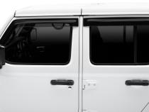 Ventvisor Deflector for 2018-2026 Jeep Wrangler and More Smoke Low Profile Outside Mount 4 Piece AVS