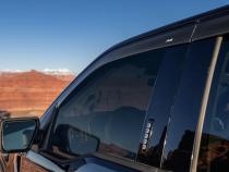 Ventvisor Deflector for 2022-2025 Rivian R1t Smoke Low Profile Outside Mount 4 Piece AVS