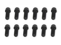 Header Bolts -3/8-16 x 1 Inch Hex Head Black Oxide Fits AMC 290-401, Chevrolet Small Block 262-400, Chrysler 383-440 except Hemi, Pontiac 326-455, Oldsmobile 330-455 Mr Gasket
