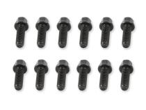 Header Bolts M8-1.25 25mm Hex Head Black Oxide Fits GM LS or LT Series Engines Mr Gasket