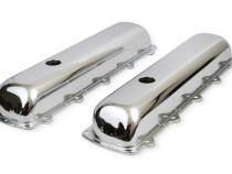 Chrome Valve Covers without Baffle Fits 1964-1990 Oldsmobile 260-455 Engines Mr Gasket