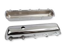 Chrome Valve Covers without Baffle Fits 1964-1990 Oldsmobile 260-455 Engines Mr Gasket