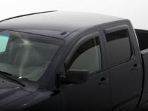 Ventvisor Deflector for 2004-2015 Nissan Titan and More Crew Cab Pickup Smoke Outside Mount 4 Piece AVS