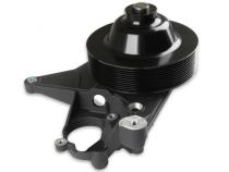 Bracket Kit, P/S LT5-W Short Spacer Natural-Black Finish Power Steering Bracket GM LT5 System- Dry Sump Only Holley