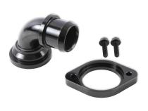 Water Neck Swivel 90 Degree Angle Black Fits 2003-Up Mopar Gen III Hemi Engines 90 Degree Holley