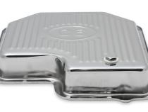 Transmission Oil Pan Chrome Fits Ford C6 Stock Depth and Capacity Finned Design Mr Gasket