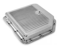 Transmission Oil Pan Polished Aluminum Fits GM TH350 Stock Depth and Capacity Finned Design Mr Gasket