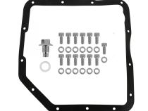 Transmission Oil Pan Polished Aluminum Fits GM TH350 Stock Depth and Capacity Finned Design Mr Gasket
