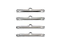 Valve Cover Clamps Chrome Custom extra long, 1/4 Inch Diameter Holes, 4 in a set Mr Gasket