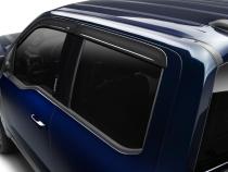 Ventvisor Deflector for 2009-2023 Ram 1500/Dodge Ram 1500 Quad Cab Pickup Smoke Low Profile In-Channel Mount 4 Piece AVS