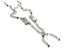 Crossmember Back Exhaust System 1967-1974 Mopar A-Body Cars With V8 Engine. (See Applications Below) Aggressive To Moderate Sound 2.5 Inch Fits Vehicles With 111 Inch Wheelbase Hooker BlackHeart