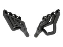 Gen III Hemi Swap Mid-Length Headers Black Painted Fits 1972-1974 Dodge D100, D150 1974 Dodge Ramcharger And 1974 Plymouth Trailduster 2-Wheel Drive Hooker BlackHeart