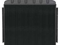 55-56 Tri-5 Chevy 6 Cyclinder Front Mount Aluminum Radiator Black Night Rider Series Cold Case Radiators