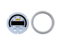X-Series Volt Gauge Accessory Kit Silver Bezel and White Faceplate AEM Electronics