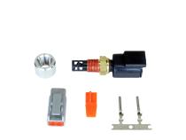 DTM-Style Air Temp Sensor Kit -20C to 150C / -4F to 302F 1/8 Inch NPT Aluminum Bung, Connector, and Pins AEM Electronics