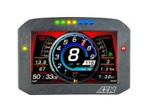 CD-7F Carbon Flat Panel Non-Logging Non-GPS Display 7 Inch Diagonal Screen Wiring Harness Included AEM Electronics