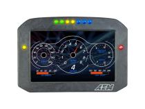 CD-7F Carbon Flat Panel Non-Logging Non-GPS Display 7 Inch Diagonal Screen Wiring Harness Included AEM Electronics