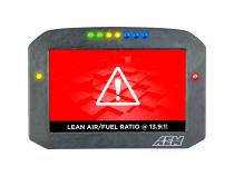 CD-7F Carbon Flat Panel Non-Logging Non-GPS Display 7 Inch Diagonal Screen Wiring Harness Included AEM Electronics