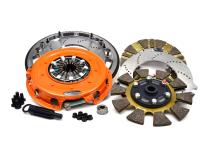 Multi-Disc Clutch and Flywheel Kit 51.55 lbs 184 Tooth Gear 6 Bolt Crank 1300 ft/lbs Capacity 10.4 Inch Diameter 10-Spline Fits Ford Cars 7.0L Centerforce DYAD DS 10.4