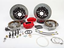 Brake System 13 Inch Rear SS4+ w/Park Brake Black Ford 9 Inch Small Bearing BAER Brakes
