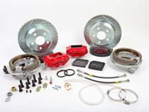Brake System 12 Inch Rear SS4 with Park Brake Black Ford 8.8 Inch 4 on 4.25 BAER Brakes