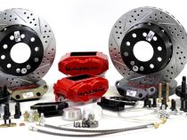 Brake System 11 Inch Front SS4+ Black 55-57 Chevy/Heidts Passenger Car BAER Brakes