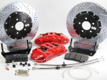 Brake System 14 Inch Rear Extreme+ w/Park Brake Black 65-82 GM/RideTech Y Body Stock Disc Trailing Arms Only BAER Brakes