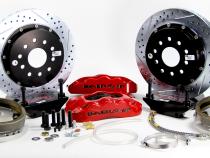 Brake System 14 Inch Rear Pro+ w/Park Brake Black 75-81 GM F Body C Clip Rear End BAER Brakes