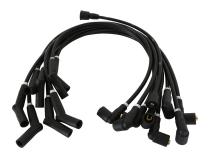 8mm 1964-1973 Ford Mustang Logo Ignition Wires Black Scott Drake