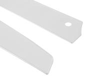 1967 Mustang Deluxe Door Panel Inserts Brushed Aluminum Scott Drake