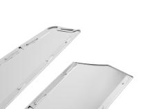 1967 Mustang Deluxe Door Panel Inserts Brushed Aluminum Scott Drake