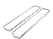 Polished Tail Light Bezels, Shelby, Pair Scott Drake