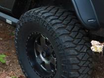 Black Jeep Flat Style Textured Finish Rear Fender Flares For 2018 -2023 Jeep Wrangler JL (Excludes Rubicon) Bushwacker