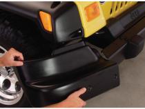 Black Large Pocket/Rivet Style Textured Finish 4-Piece Fender Flare Set For 1997-2006 Jeep Wrangler TJ, Euro Rubicon Conversion Package Bushwacker