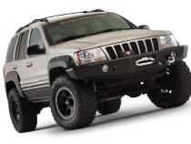 Black Jeep Cutout Style Textured Finish 4-Piece Fender Flare Set For 1999-2004 Jeep Grand Cherokee Bushwacker