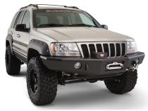 Black Jeep Cutout Style Textured Finish 4-Piece Fender Flare Set For 1999-2004 Jeep Grand Cherokee Bushwacker