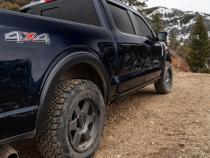 Black OE Style Smooth Finish Front Fender Flares For 2015-2017 Ford F150 Bushwacker