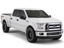Pocket/Rivet Style Color Matched Oxford White 4-Piece Fender Flare Set For 2017-2022 Ford F250/F350 Super Duty Bushwacker